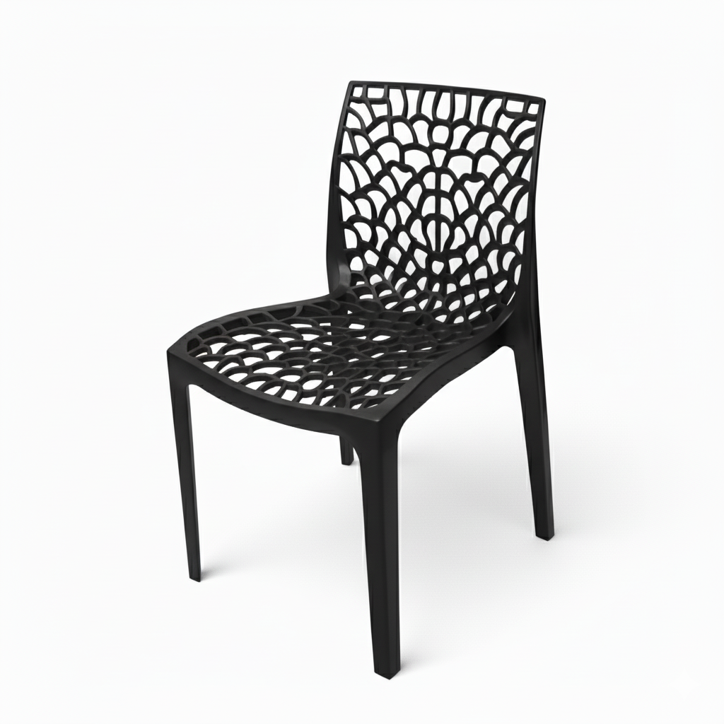 Plastic Spider Chair - Black