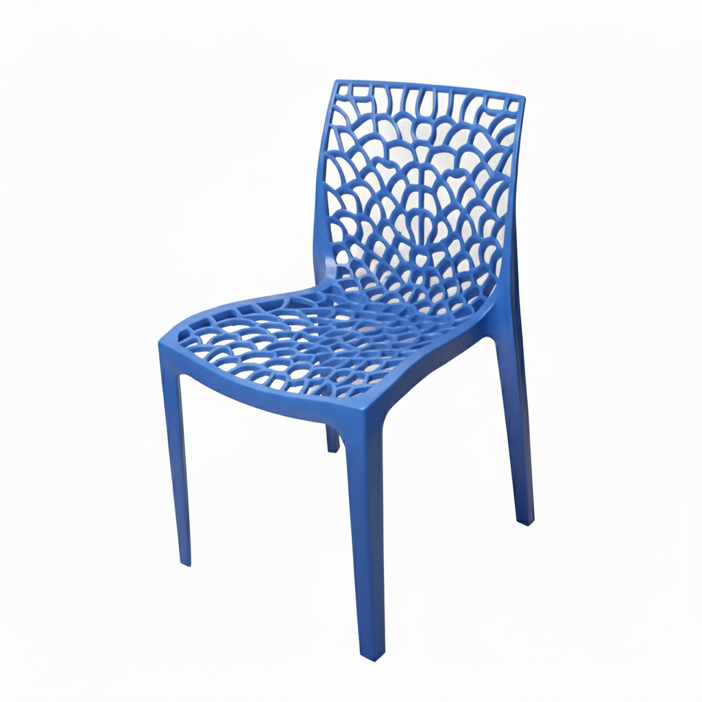 Plastic Spider Chair - Blue