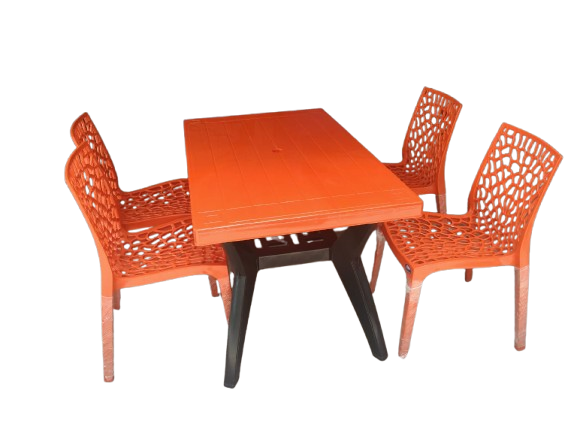 Dining Table Set - Orange