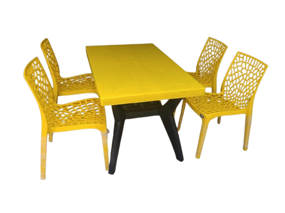 Dining Table Set - Yellow